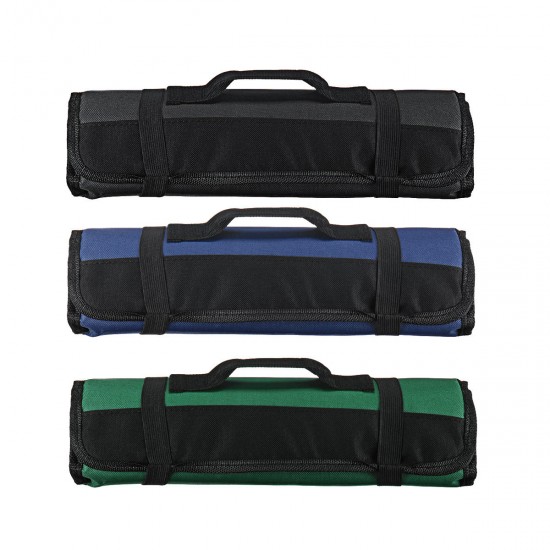 Oxford Cloth 22 Slots Pocket Chef Bag Roll Carry Case Portable Storage