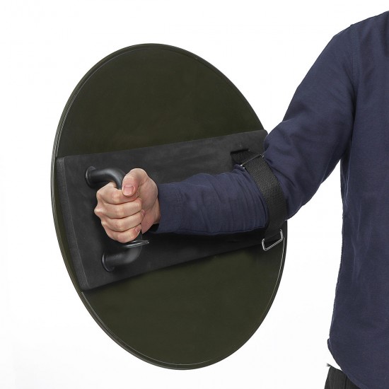 PC Thicken Round Riot Shield Handheld Shield for Police Tactical CS Campus Security Equipment