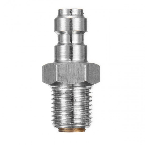 Paintball PCP Fill Nipple Adapter Stainless Steel 8mm Thread One Way Foster Connector 1/8'' BSPP