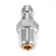 Paintball PCP Fill Nipple Adapter Stainless Steel 8mm Thread One Way Foster Connector 1/8'' BSPP