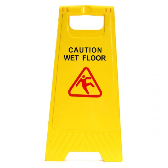 Plastic Caution Wet Floor Folding Safety Sign Cleaning Slippery Warning