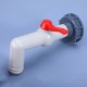 Plastic IBC Tank Adapter S60X6 Garden Hose Faucet Connector Water Tank Hose Replacement Connector Fitting 1/2'' 3/4'' 1'' Style B