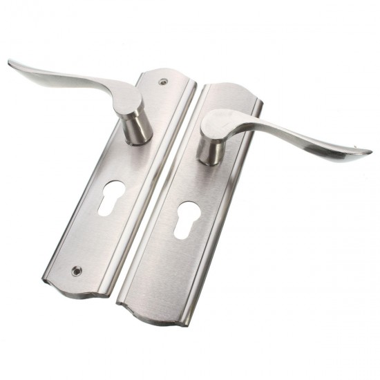 Polished Door Handle Front Back Lever Lock Cylinder Dual Latch with Keys Polished Door Handle Front Back Lever Lock Cylinder Dual Latch with Keys