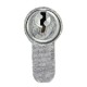 Polished Door Handle Front Back Lever Lock Cylinder Dual Latch with Keys