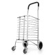 Portable Folding Shopping Basket Cart Trolley Trailer Four Wheel Aluminum Alloy