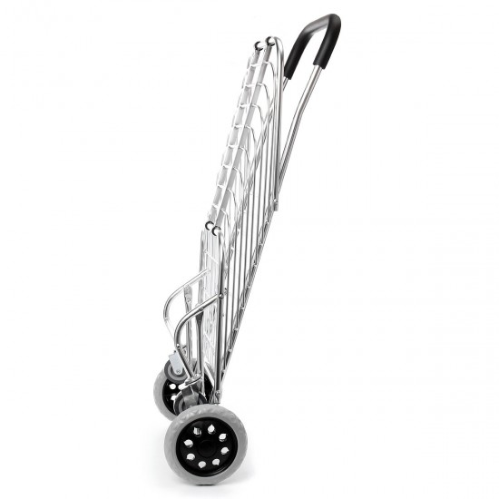Portable Folding Shopping Basket Cart Trolley Trailer Four Wheel Aluminum Alloy Portable Folding Shopping Basket Cart Trolley Trailer Four Wheel Aluminum Alloy