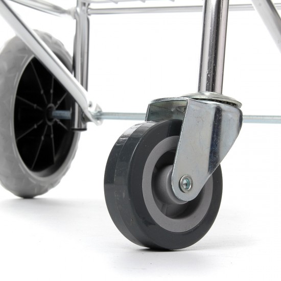 Portable Folding Shopping Basket Cart Trolley Trailer Four Wheel Aluminum Alloy Portable Folding Shopping Basket Cart Trolley Trailer Four Wheel Aluminum Alloy