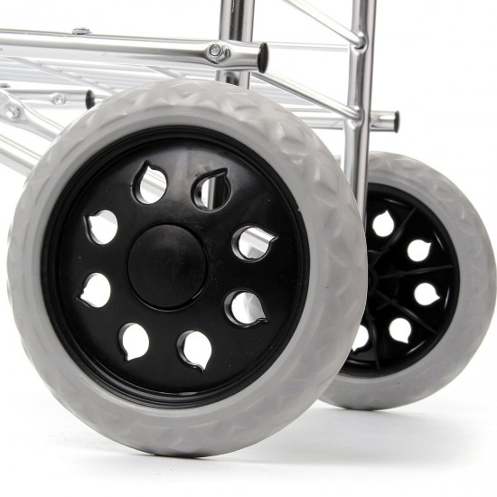 Portable Folding Shopping Basket Cart Trolley Trailer Four Wheel Aluminum Alloy Portable Folding Shopping Basket Cart Trolley Trailer Four Wheel Aluminum Alloy