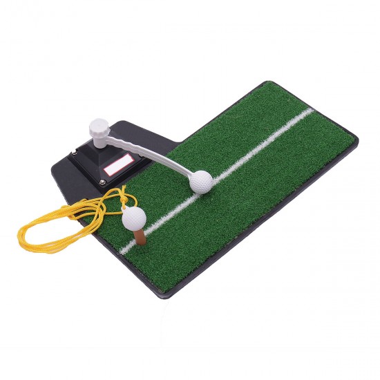 Portable Golf Putting Trainer Aid Indoor Golf Rotation Training Practice Mat