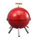 Portable Iron Kettle BBQ Grill Outdoor Camping Travel Charcoal Stove With Vent