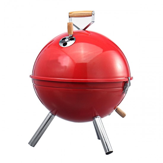 Portable Iron Kettle BBQ Grill Outdoor Camping Travel Charcoal Stove With Vent Portable Iron Kettle BBQ Grill Outdoor Camping Travel Charcoal Stove With Vent