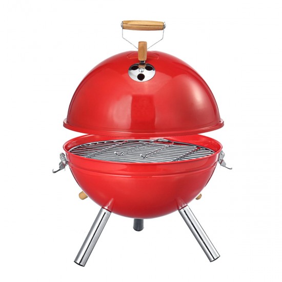 Portable Iron Kettle BBQ Grill Outdoor Camping Travel Charcoal Stove With Vent Portable Iron Kettle BBQ Grill Outdoor Camping Travel Charcoal Stove With Vent