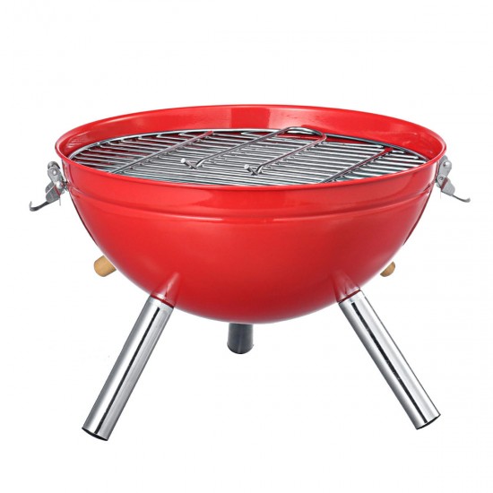 Portable Iron Kettle BBQ Grill Outdoor Camping Travel Charcoal Stove With Vent Portable Iron Kettle BBQ Grill Outdoor Camping Travel Charcoal Stove With Vent