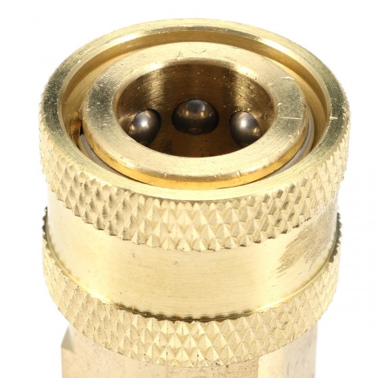 Pressure Washer 1/4'' Female NPT Brass Quick Connect Adapter Coupler for Cleaning