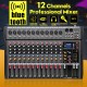 Professional 12 Channels Live Studio Audio Mixer Amplifier USB Mixing Bluetooth Professional 12 Channels Live Studio Audio Mixer Amplifier USB Mixing Bluetooth