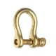 Pure Copper Horseshoe Belt Buckle U Shape Shackle for Craft DIY Belt Leather