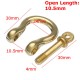 Pure Copper Horseshoe Belt Buckle U Shape Shackle for Craft DIY Belt Leather