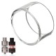 Replacement Clear Transparent Pyrex Glass Tube Cap Tank for Micro TFV4 Replacement Clear Transparent Pyrex Glass Tube Cap Tank for Micro TFV4