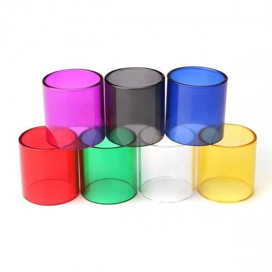 Replacement Colored Transparent Pyrex Glass Tube Cap Tank for Smok TFV8 7 Colors