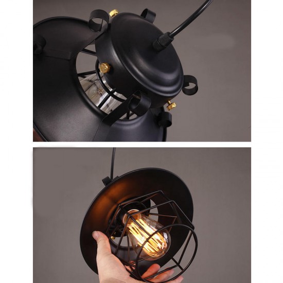 Retro Iron Cage Industrial Wire Frame Chandelier Ceiling Lamp Shade Lamp Cover Retro Iron Cage Industrial Wire Frame Chandelier Ceiling Lamp Shade Lamp Cover