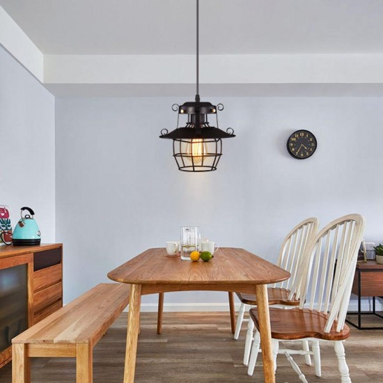 Retro Iron Cage Industrial Wire Frame Chandelier Ceiling Lamp Shade Lamp Cover Retro Iron Cage Industrial Wire Frame Chandelier Ceiling Lamp Shade Lamp Cover
