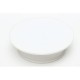 Round White Velvet Top Electric Motorized 360° Rotating Turntable Jewelry Ornament Display Stand
