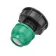 S60x6 1/2'' 3/4'' 1'' IBC Tank Drain Adapter Thread Outlet Tap Water Connector Replacement Green PP Ball Valve Fitting Parts for Home Garden