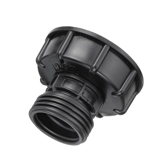 S60x6 1/2'' 3/4'' 1'' IBC Tank Drain Adapter Thread Outlet Tap Water Connector Replacement Green PP Ball Valve Fitting Parts for Home Garden