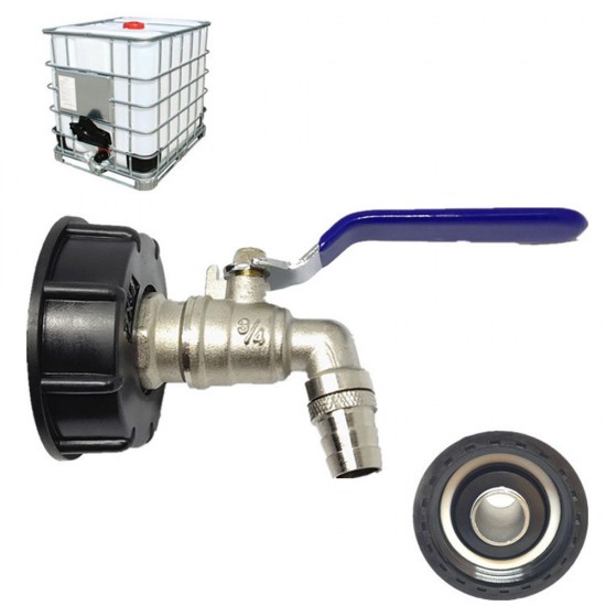 S60x6 2'' Brass IBC Tank Drain Adapter to 1'' Brass Garden Tap Hose Barb Coupler Coarse Thread Outlet Tap Connector Valve Fitting Parts for Home Garden S60x6 2'' Brass IBC Tank Drain Adapter to 1'' Brass Garden Tap Hose Barb Coupler Coarse Thread Outlet Tap Connector Valve Fitting Parts for Home Garden