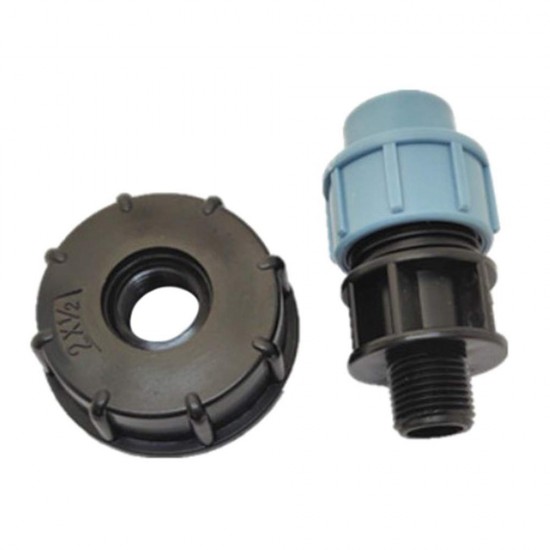 S60x6 IBC Ton Barrel Water Tank Valve Connector 20/25/32mm Straight Outlet Adapter Barrels Fitting Parts