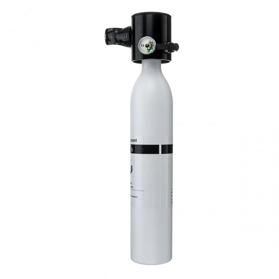 Diving Breathing Oxygen Cylinder 500ML 200Bar Air Tank Pump Breathing Mouthpiece Tools