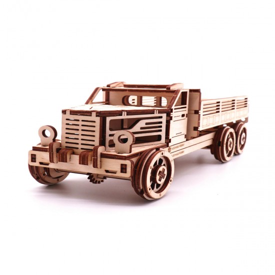 Self Assembly Wooden Truck Birch Truck Model Gift Children Science Model Building Kits