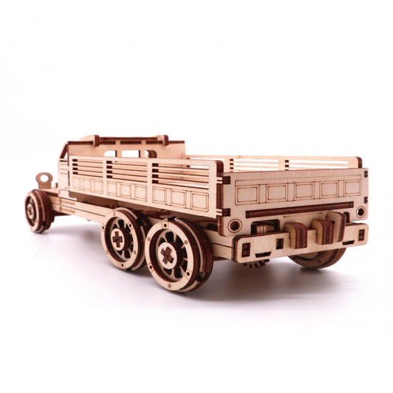 Self Assembly Wooden Truck Birch Truck Model Gift Children Science Model Building Kits