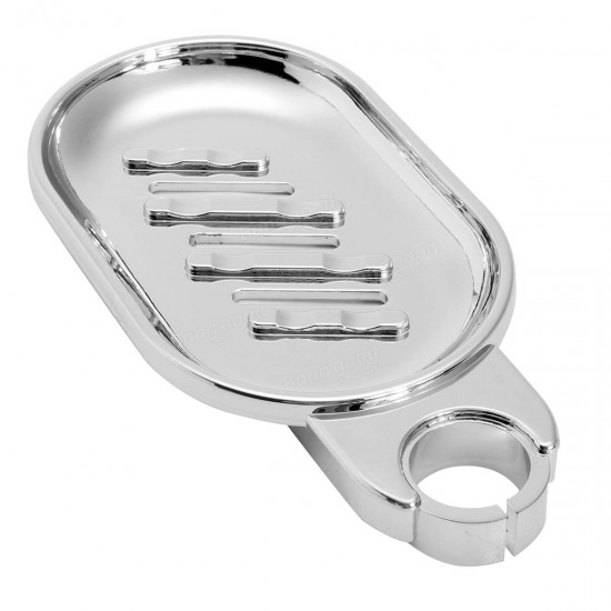 Soap Dish Adjustable Shower Rail Slide Soap Plates Smooth Bathroom Holder
