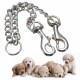 Stainless Double Headed Dog Traction Rope Pet Coupler Twin Lead Bite Resistant Pet Chain