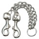 Stainless Double Headed Dog Traction Rope Pet Coupler Twin Lead Bite Resistant Pet Chain