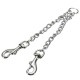 Stainless Double Headed Dog Traction Rope Pet Coupler Twin Lead Bite Resistant Pet Chain