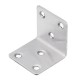 Stainless Steel 6 Holes Shelf Support Corner Joint Right Angle Fixed Bracket Code Furniture Parts