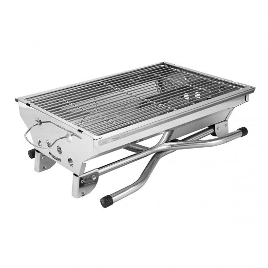 Stainless Steel BBQ Charcoal Barbecue Grill Outdoor Garden Picnic Camping Cook Stainless Steel BBQ Charcoal Barbecue Grill Outdoor Garden Picnic Camping Cook