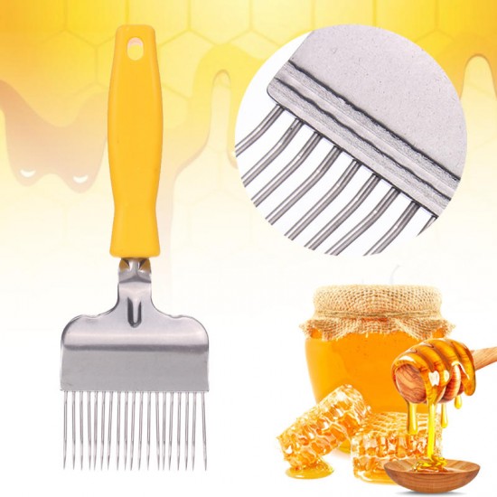 Stainless Steel Bee Keeping Honey Comb Beekeeping Tine Uncapping Fork Scratcher