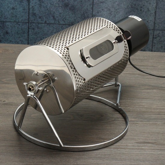 Stainless Steel Coffee Bean Roasting Machine Coffee Roaster Roller Baker 220V Tools