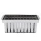 Stainless Steel Ice Cream Mold Frozen Popsicle Mold Stick Holder Ice Mold w/ 20 Lattices