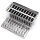 Stainless Steel Ice Cream Mold Frozen Popsicle Mold Stick Holder Ice Mold w/ 20 Lattices Stainless Steel Ice Cream Mold Frozen Popsicle Mold Stick Holder Ice Mold w/ 20 Lattices