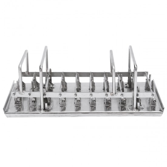 Stainless Steel Ice Cream Mold Frozen Popsicle Mold Stick Holder Ice Mold w/ 20 Lattices Stainless Steel Ice Cream Mold Frozen Popsicle Mold Stick Holder Ice Mold w/ 20 Lattices