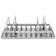 Stainless Steel Ice Cream Mold Frozen Popsicle Mold Stick Holder Ice Mold w/ 20 Lattices Stainless Steel Ice Cream Mold Frozen Popsicle Mold Stick Holder Ice Mold w/ 20 Lattices
