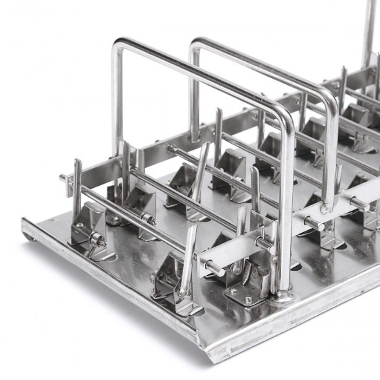 Stainless Steel Ice Cream Mold Frozen Popsicle Mold Stick Holder Ice Mold w/ 20 Lattices Stainless Steel Ice Cream Mold Frozen Popsicle Mold Stick Holder Ice Mold w/ 20 Lattices