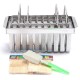 Stainless Steel Ice Cream Mold Frozen Popsicle Mold Stick Holder Ice Mold w/ 20 Lattices