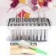 Stainless Steel Ice Cream Mold Frozen Popsicle Mold Stick Holder Ice Mold w/ 20 Lattices
