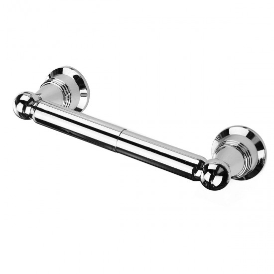 Stainless Steel Paper Holder Bar Bathroom Toilet Paper Roll Tissue Rack Shelf Wall Mounted Stainless Steel Paper Holder Bar Bathroom Toilet Paper Roll Tissue Rack Shelf Wall Mounted