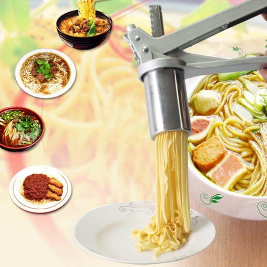 Stainless Steel Pasta Noodle Maker Fruit Juicer Press Spaghetti Kitchen Machine Noodle Mould Stainless Steel Pasta Noodle Maker Fruit Juicer Press Spaghetti Kitchen Machine Noodle Mould